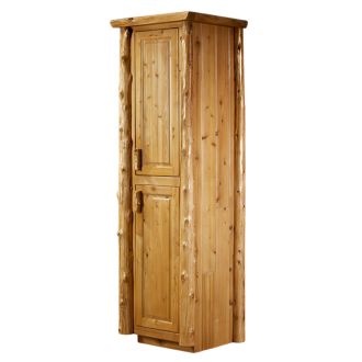 Cedar Lake Rustic Log Real Wood Linen Closet