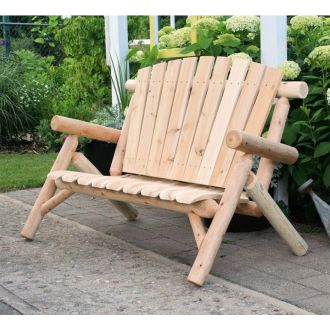 Contoured Comfort 4 ft Log Love Seat