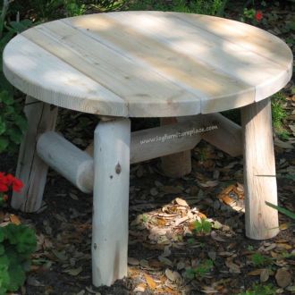 Rustic Round Coffee Table