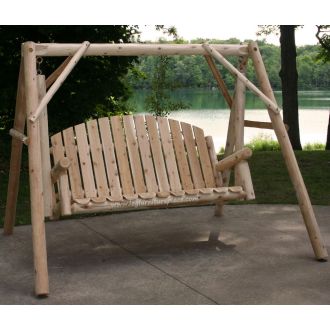 Contoured Comfort Country Garden 5 ft Log Yard Swing