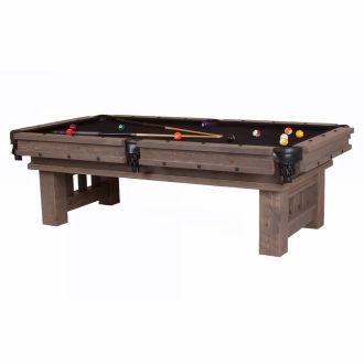 Cheyenne Barnwood Pool Table - Weathered Gray Finish