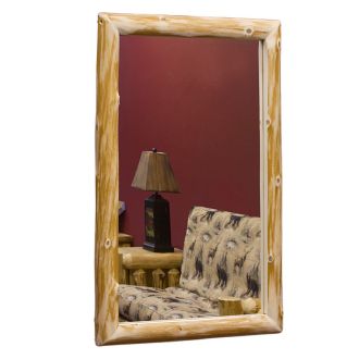 Log Miltered Mirror in Clear Finish