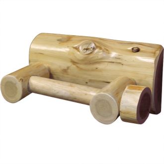 Cedar Lake Wooden Rod Toilet Paper Holder 