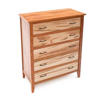  Denver Ambrosia Maple & Cherry 5 Drawer Chest