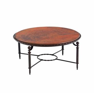 Durango Hammered Copper Round Coffee Table