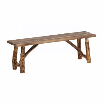 Farmhouse Black Walnut & Hickory Bench