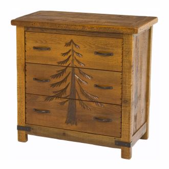 Giant Grove 3 Drawer Reclaimed Barn Wood Chest