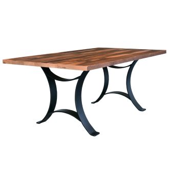 Golden Gate Reclaimed Dining Table - Clear Table Top Finish