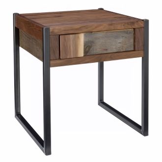 Great Falls Contemporary 1 Drawer End Table