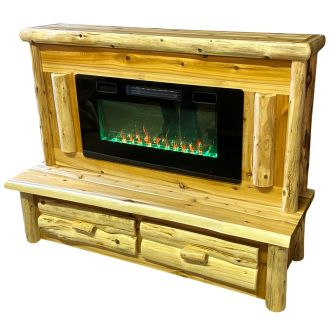 Hidden Lake Cedar Fireplace