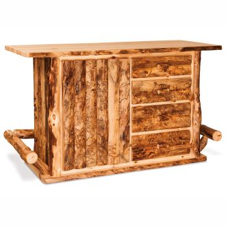 Rustic Aspen Highlands Log Bar 
