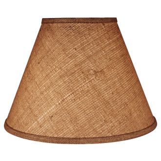 Rustic Antique Brown Burlap Lampshades