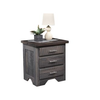 London Fog Modern Barn Wood Nightstand