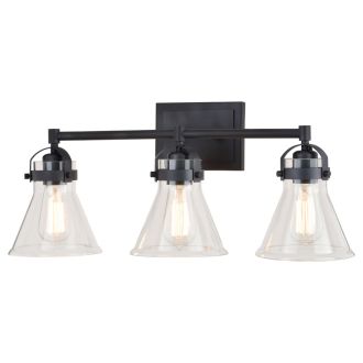 Mason 3-Light Charcoal Black Vanity Light