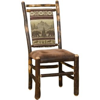 Upholstered Hickory Medium Dining Chair