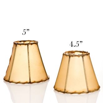 Rustic Rawhide Mini Chandelier Lampshades
