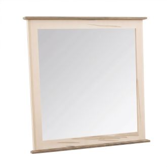 Rustic Red Oak & Ambrosia Maple Dresser Mirror