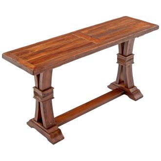 Modern Tuscan Sofa Table shown in Natural Reclaimed Wood