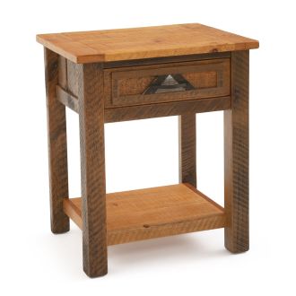 Mountain Horizon 1 Drawer Barnwood Nightstand