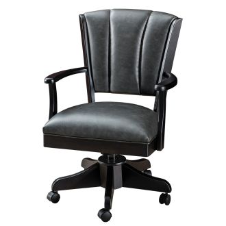 Norwood Premier Comfort Upholstered Office Chair - Kevco Chair Base - Standard Casters - Moonrock Faux Leather Upholstery