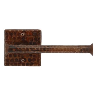 Oil Rubbed Bronze Hammered Copper Toilet Paper Holder