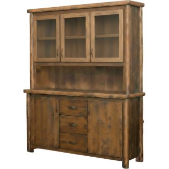 Olde Towne Rustic Log Buffet & Hutch