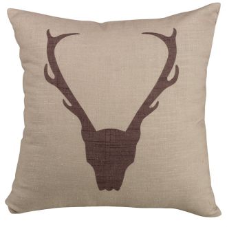 Antler Print Accent Pillow 