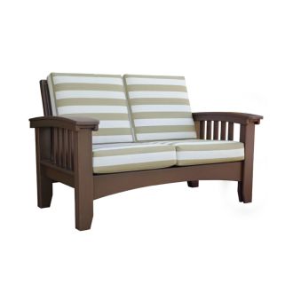 Days End Mission Poly Lounge - Shown in Chocolate Finish