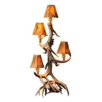 Real Antler Electric Candle Tree Table Lamp