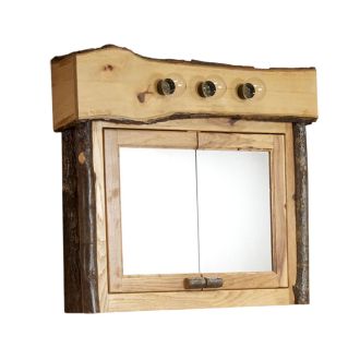 Real Hickory Rustic Medicine Cabinet