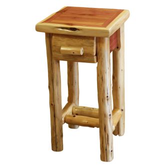 Rust Valley Red Cedar 1 Drawer Bedside Table