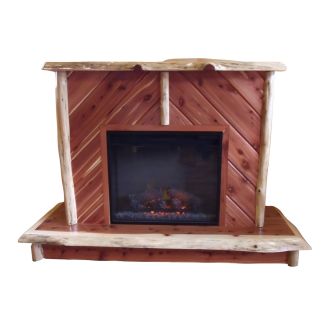 Rust Valley Red Cedar Electric Fireplace