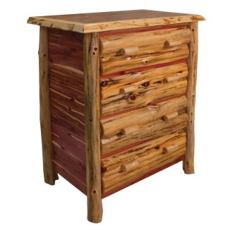 Rust Valley Red Cedar Log 4 Drawer 