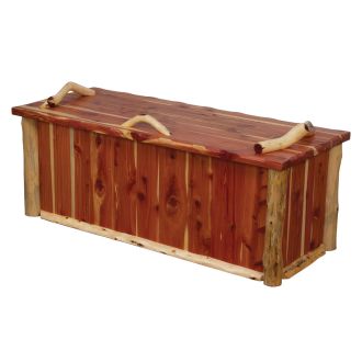 Rust Valley Red Cedar Log Blanket Chest 