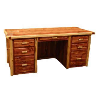 Rust Valley Red Cedar Executive Desk 