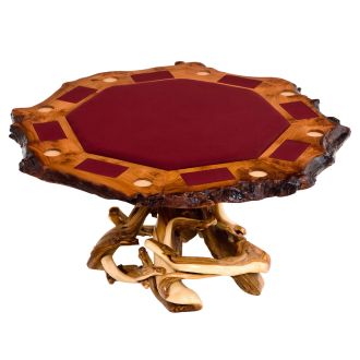 Rustic Redwood & Juniper Game Table