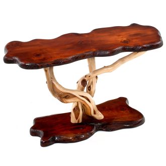 Rustic Redwood & Juniper Sofa Table