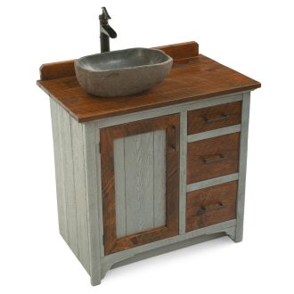 Rustic Reflections Barnwood Vanity - Spring Green