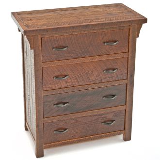Rustic Oak 4 Drawer Chest