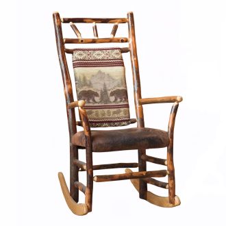 Saranac Hickory Log Rocker