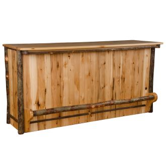 Saranac Hickory Rustic Log Bar