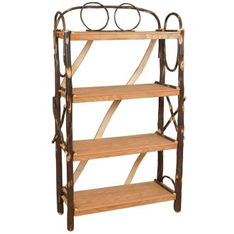 Saranac Hickory Deluxe Log Bookshelf