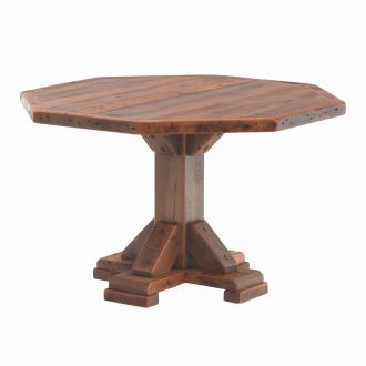 Stony Brooke Rustic Reclaimed Octagon Dining, Counter, or Bar Table