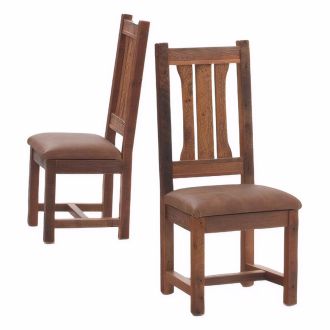 Stony Brooke Rustic Reclaimed Side Dining Chair