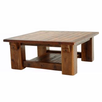 Stony Brooke Rustic Reclaimed Timber Frame Coffee Table