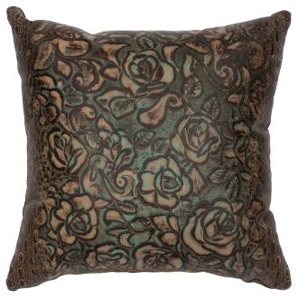 Sundance Gardens Embossed Leather Decor Pillow