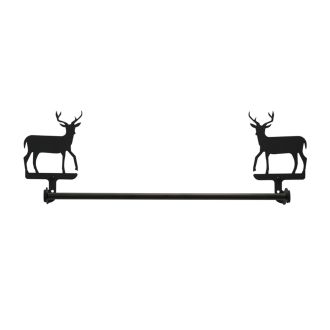 Wrought Iron Deer Towel Bar