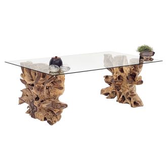 Teak Root Desk Base