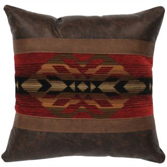 Texas Leather Gallop Decor Pillow
