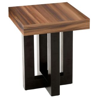 Urban Rustic Golden Walnut Square End Table